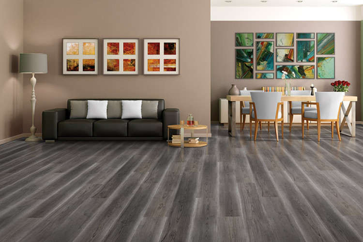 Laminate flooring selection is available in various styles at Satolli